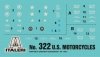 Italeri 0322 U.S. MOTORCYCLES (1:35)